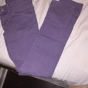 American Eagle purple skinny Jeans